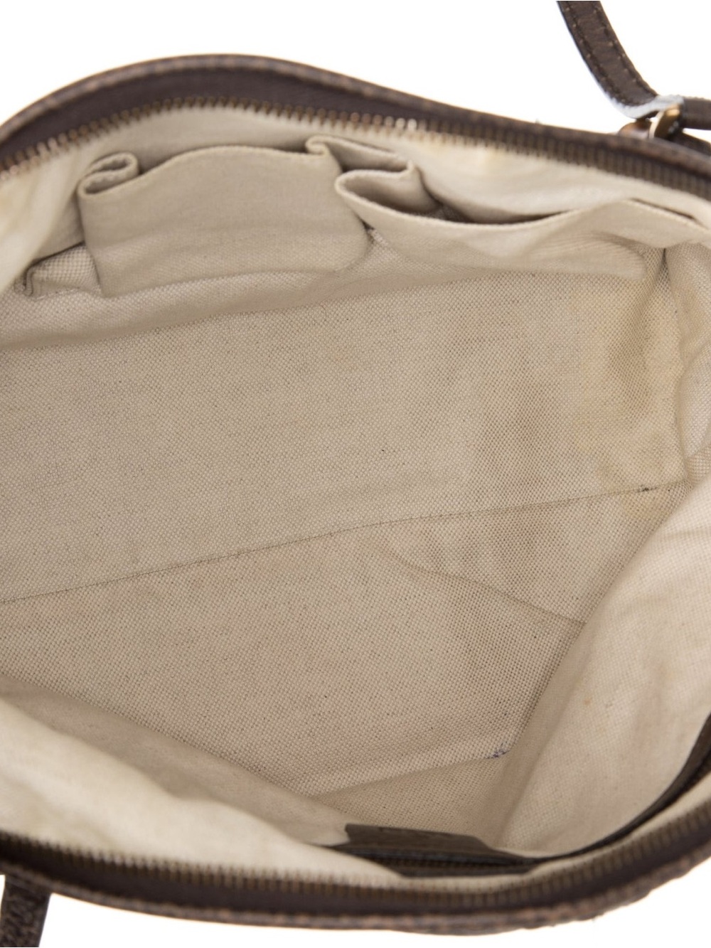 $1600 Gucci Bamboo Laidback Crafty Medium Bag in brown grained leather Authentic - Picture 6 of 10